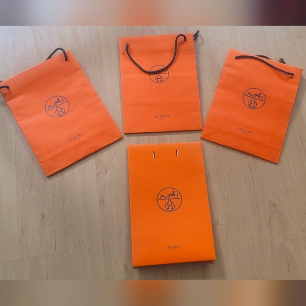 Hermes Paper Shopping Bags - SET OF 4